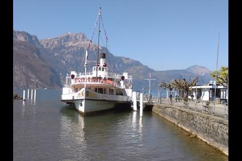 The trip includes a steamship cruise on the Vierwaldstättersee.